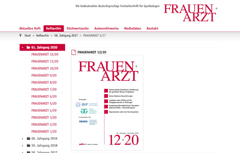Fachzeitschrift für Gynäkologie
